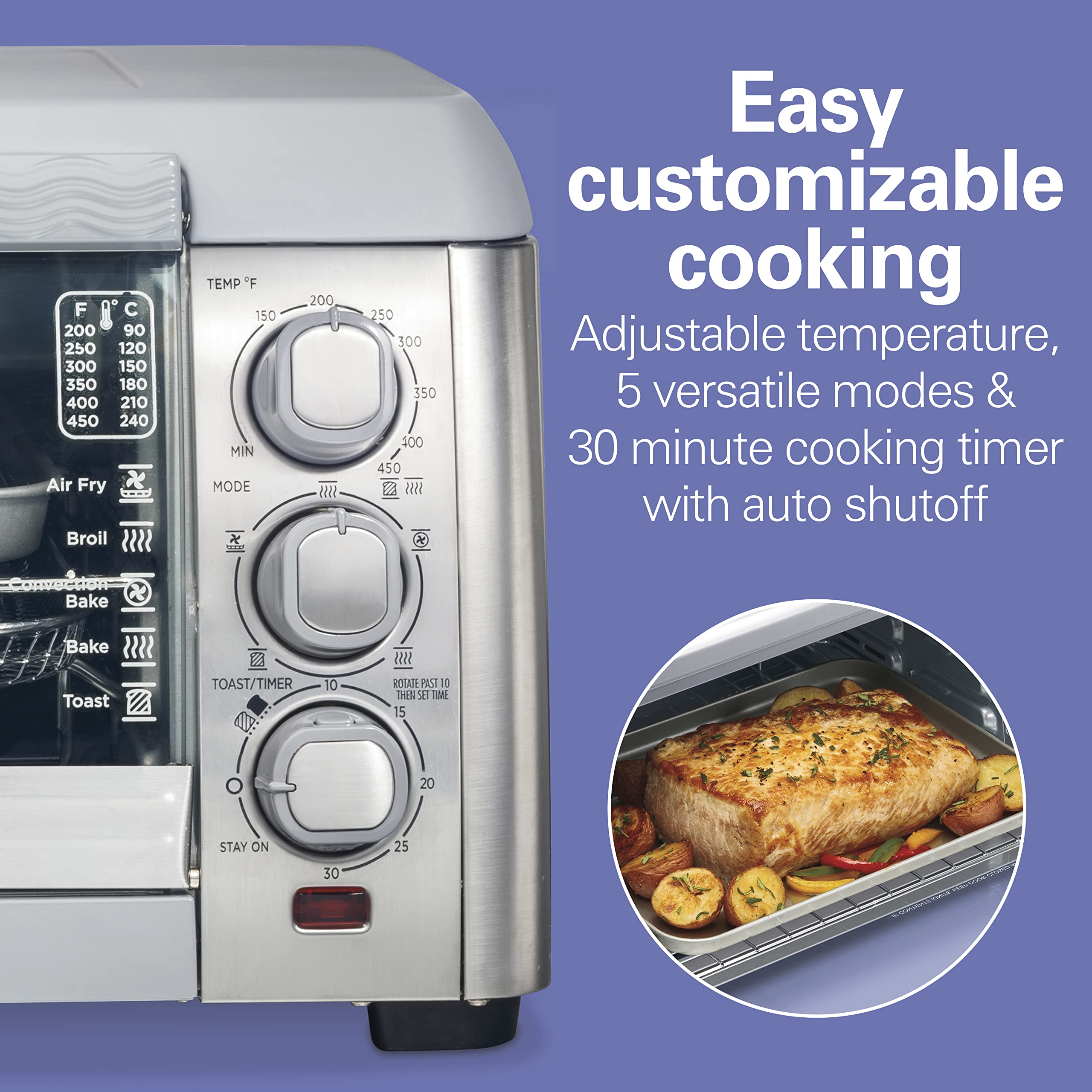Foto 5 | Combinación de Horno Tostador y Freidora Hamilton Beach Quantum - Venta Internacional