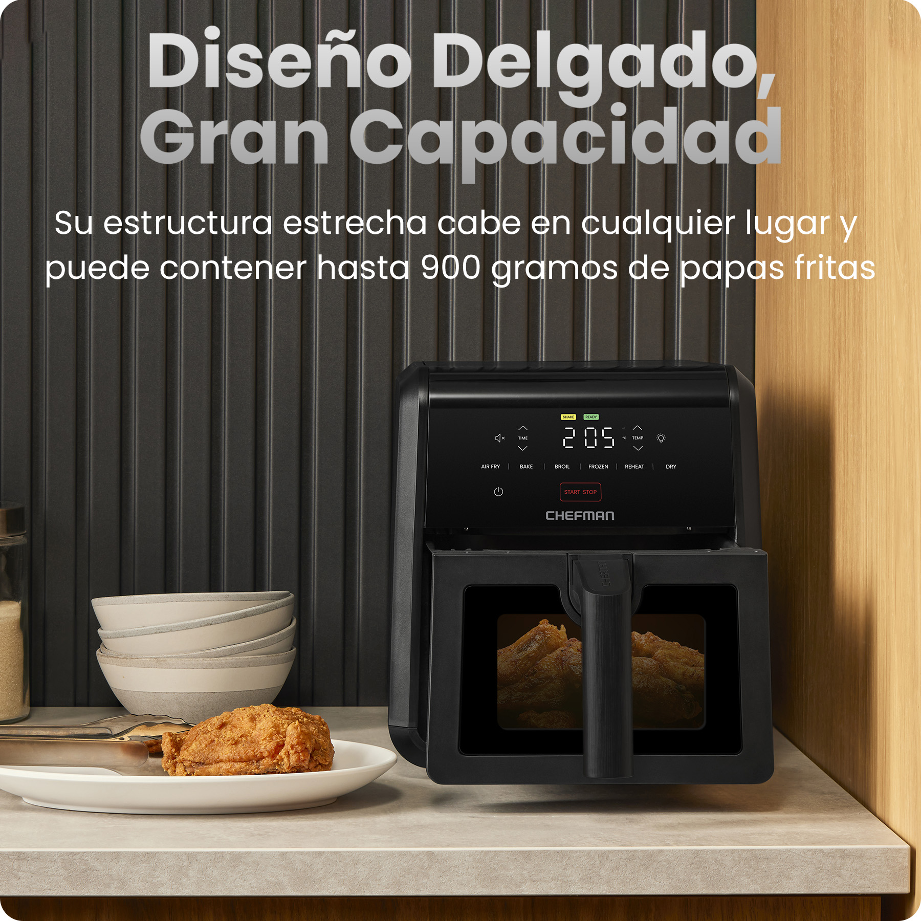 Foto 3 pulgar | Chefman - Turbofry Freidora De Aire 6 En 1 – 7 Q