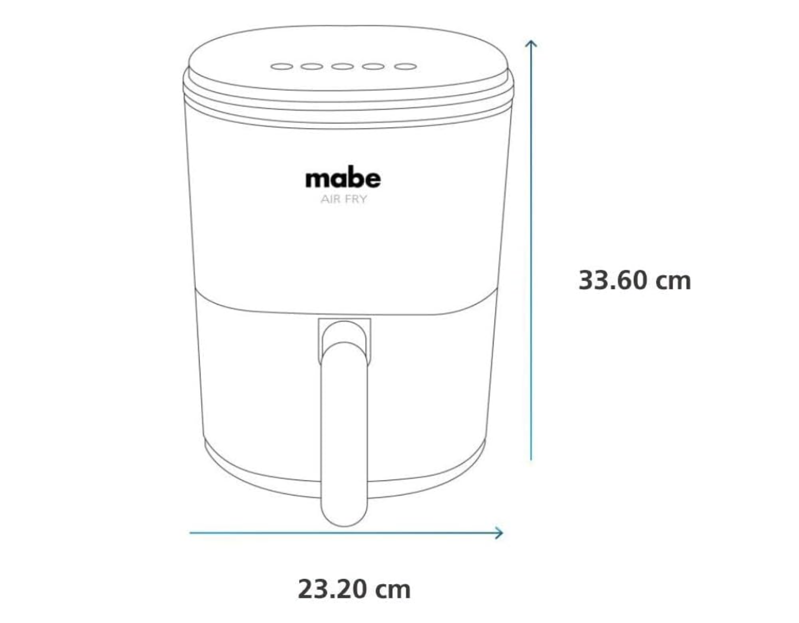Foto 5 | Freidora de Aire Mabe AFM38DN 3.8 L