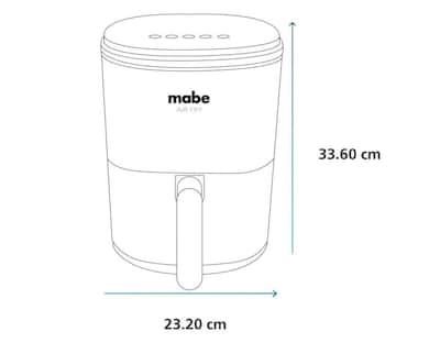 Foto 5 | Freidora de Aire Mabe AFM38DN 3.8 L