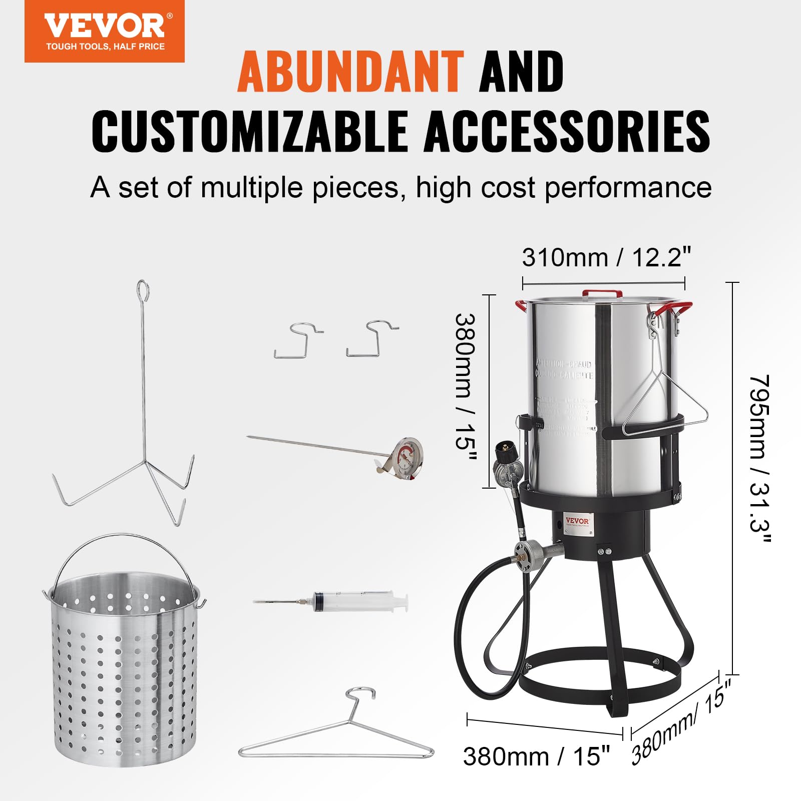 Foto 3 pulgar | Freidora Vevor 30 L-Venta Internacional