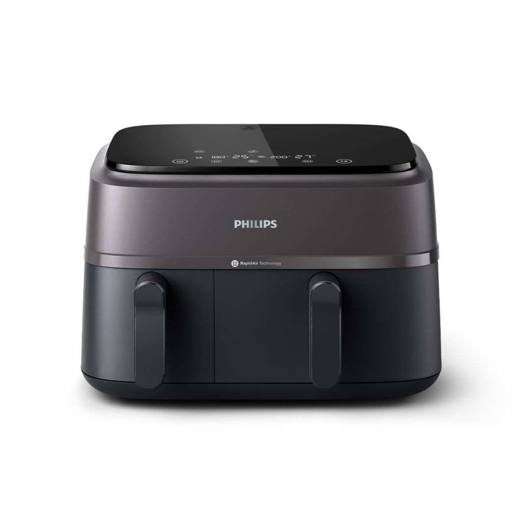 Foto 2 pulgar | Freidora Philips Serie 3000 Con Doble Cesta, 9,5 L, Color Negro - Venta Internacional.