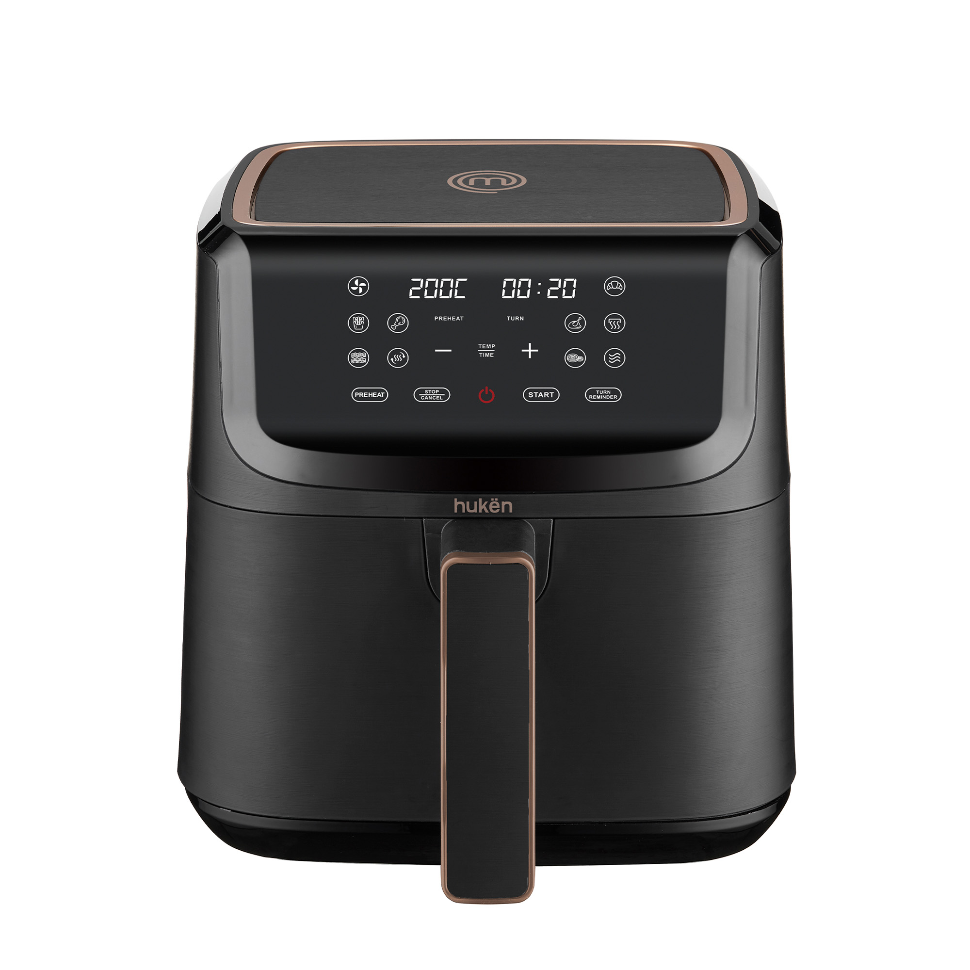 Foto 2 pulgar | Freidora De Aire Multifuncional Stylepro 8l Masterchef By Huken Mk-af-8dtv2 Negro Touch
