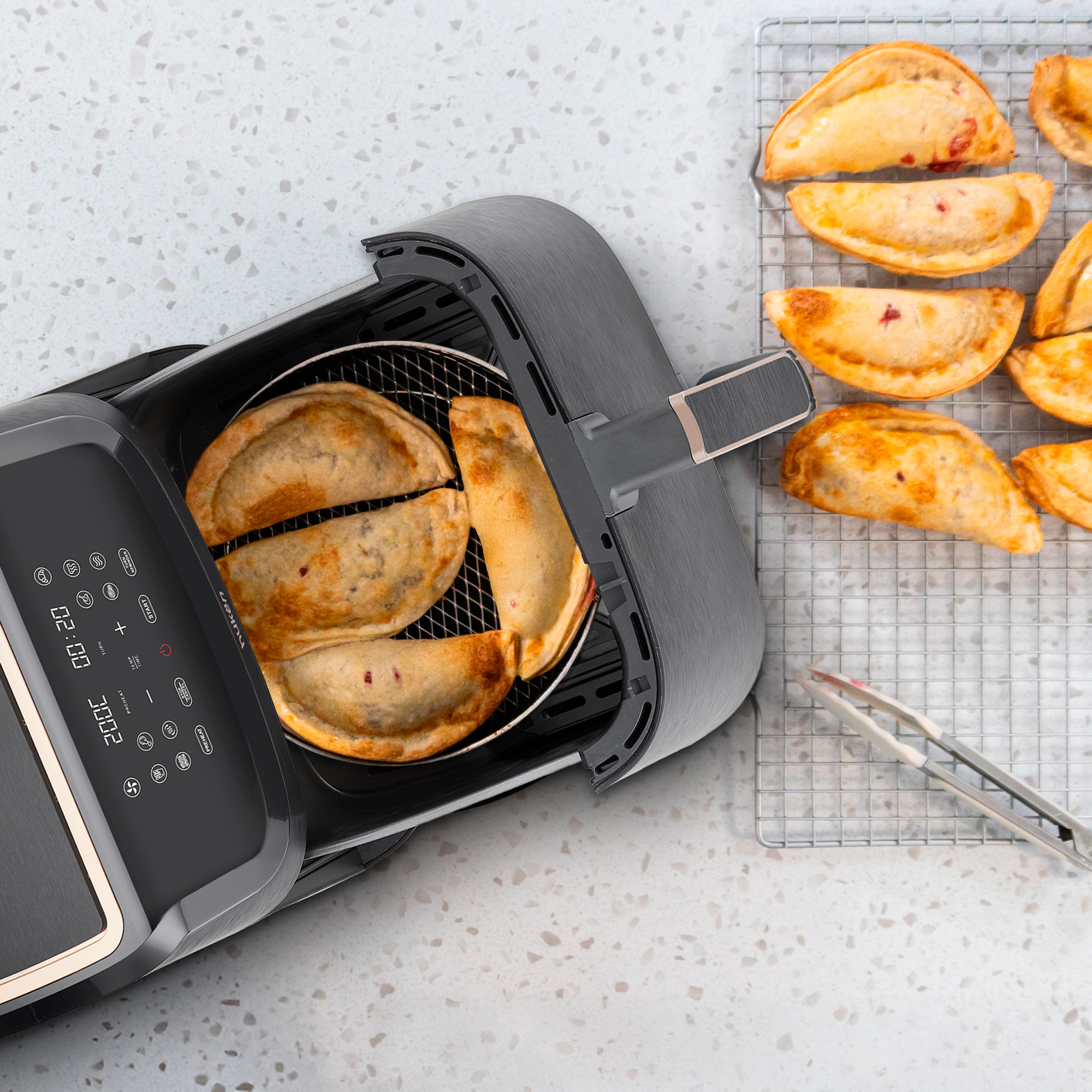 Foto 9 pulgar | Freidora De Aire Multifuncional Stylepro 8l Masterchef By Huken Mk-af-8dtv2 Negro Touch