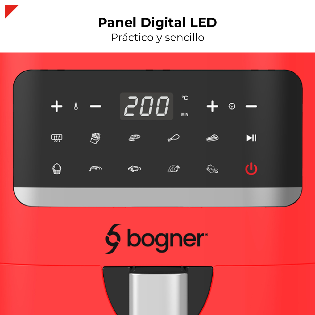Foto 8 pulgar | Freidora de Aire Bogner BAF03 Alta Velocidad 3.3 l