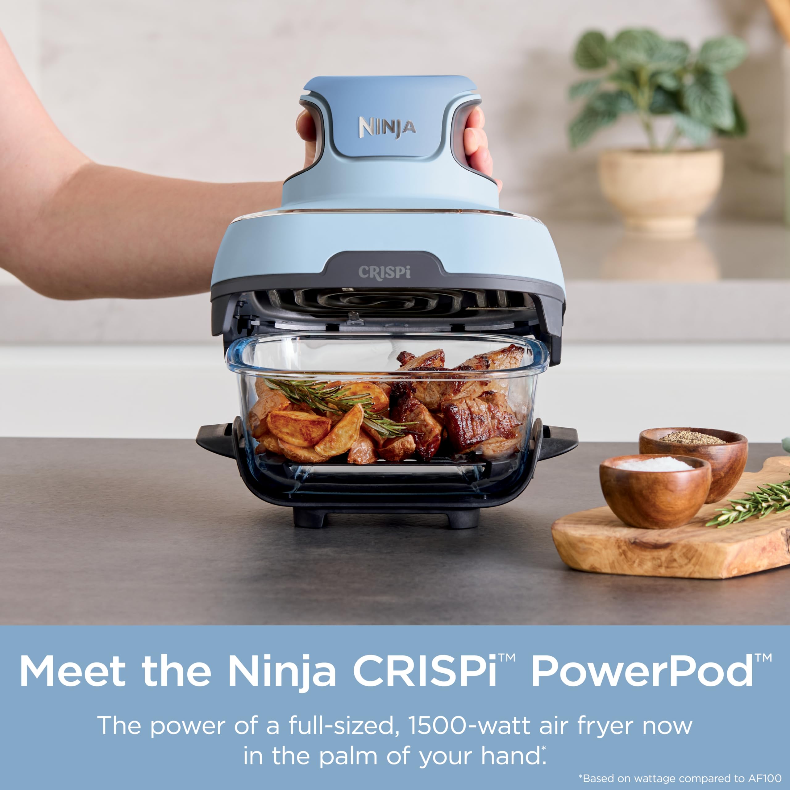 Foto 4 pulgar | Sistema De Cocción Air Fryer Ninja Crispi 4 En 1 4 L Periwinkle - Venta Internacional.