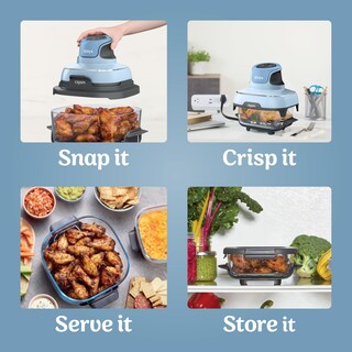 Foto 4 | Sistema De Cocción Air Fryer Ninja Crispi 4 En 1 4 L Periwinkle - Venta Internacional.