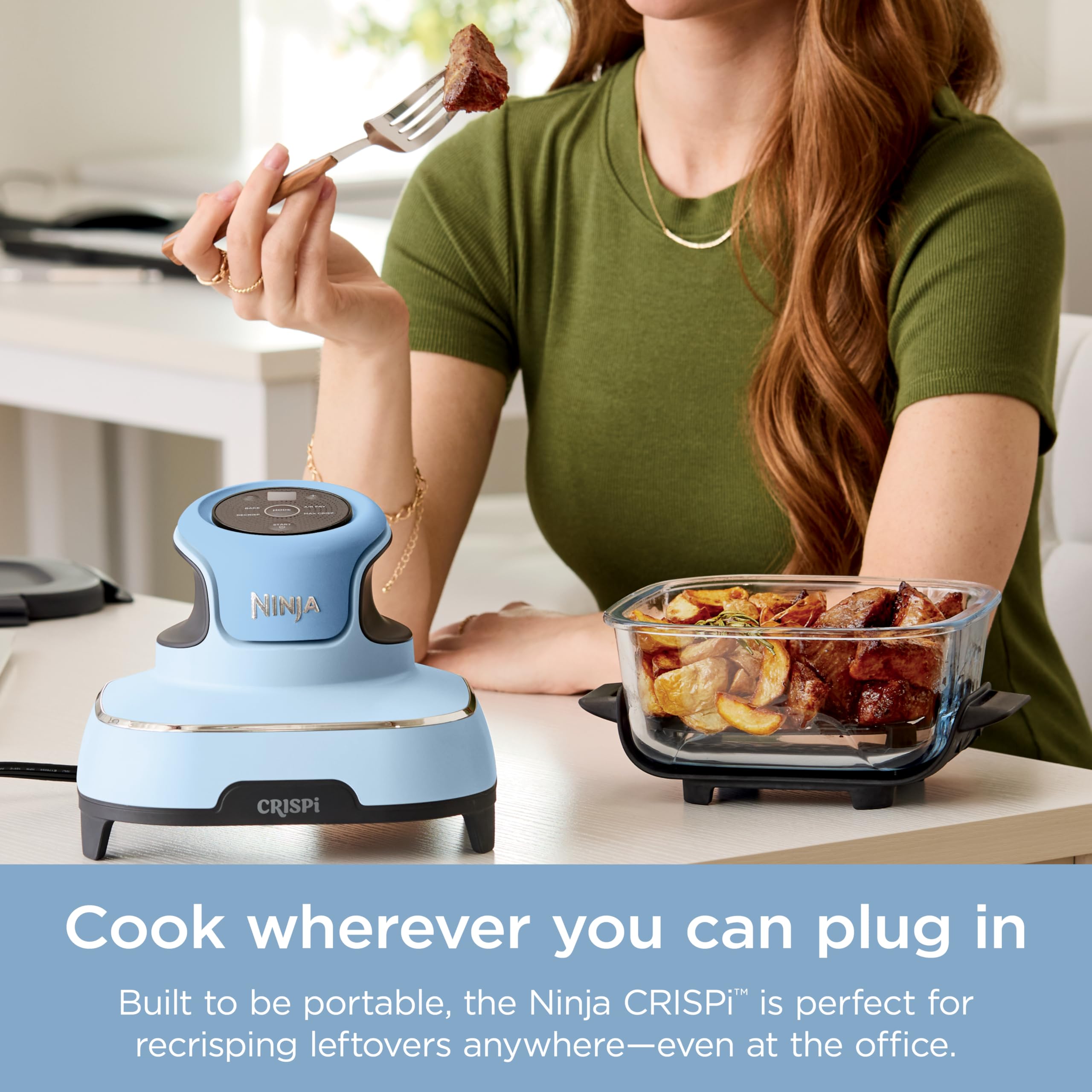 Foto 8 pulgar | Sistema De Cocción Air Fryer Ninja Crispi 4 En 1 4 L Periwinkle - Venta Internacional.