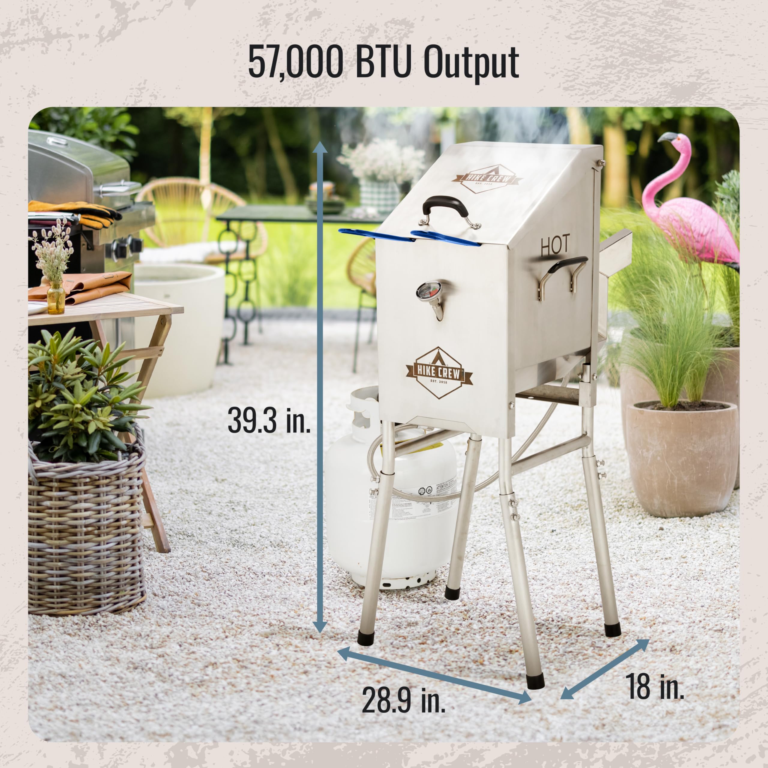 Foto 4 | Freidora De Propano Hike Crew Outdoor 15.1 Litros 57.000 Btu - Venta Internacional.