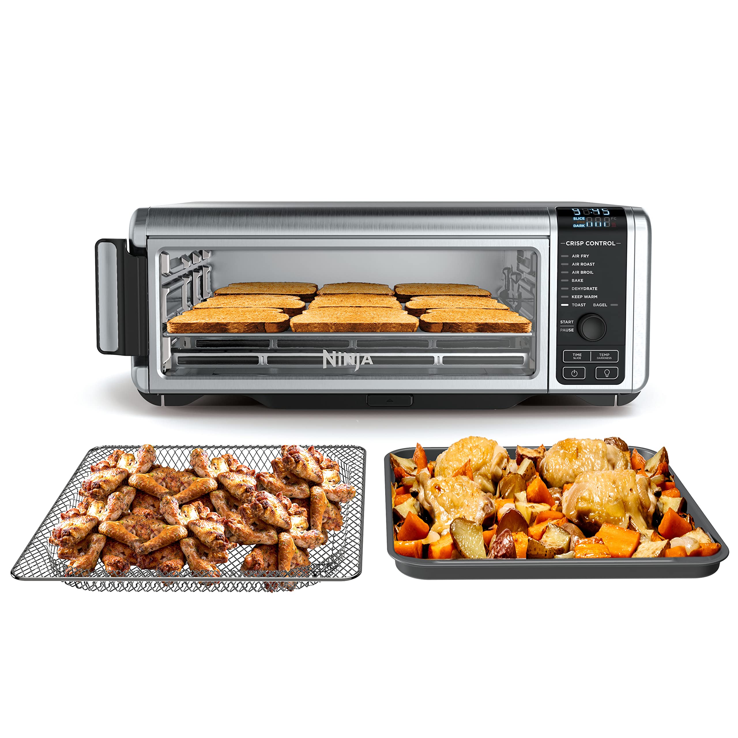 Horno De Sobremesa Air Fry Ninja Sp101 8 En 1 Plateado - Venta Internacional.