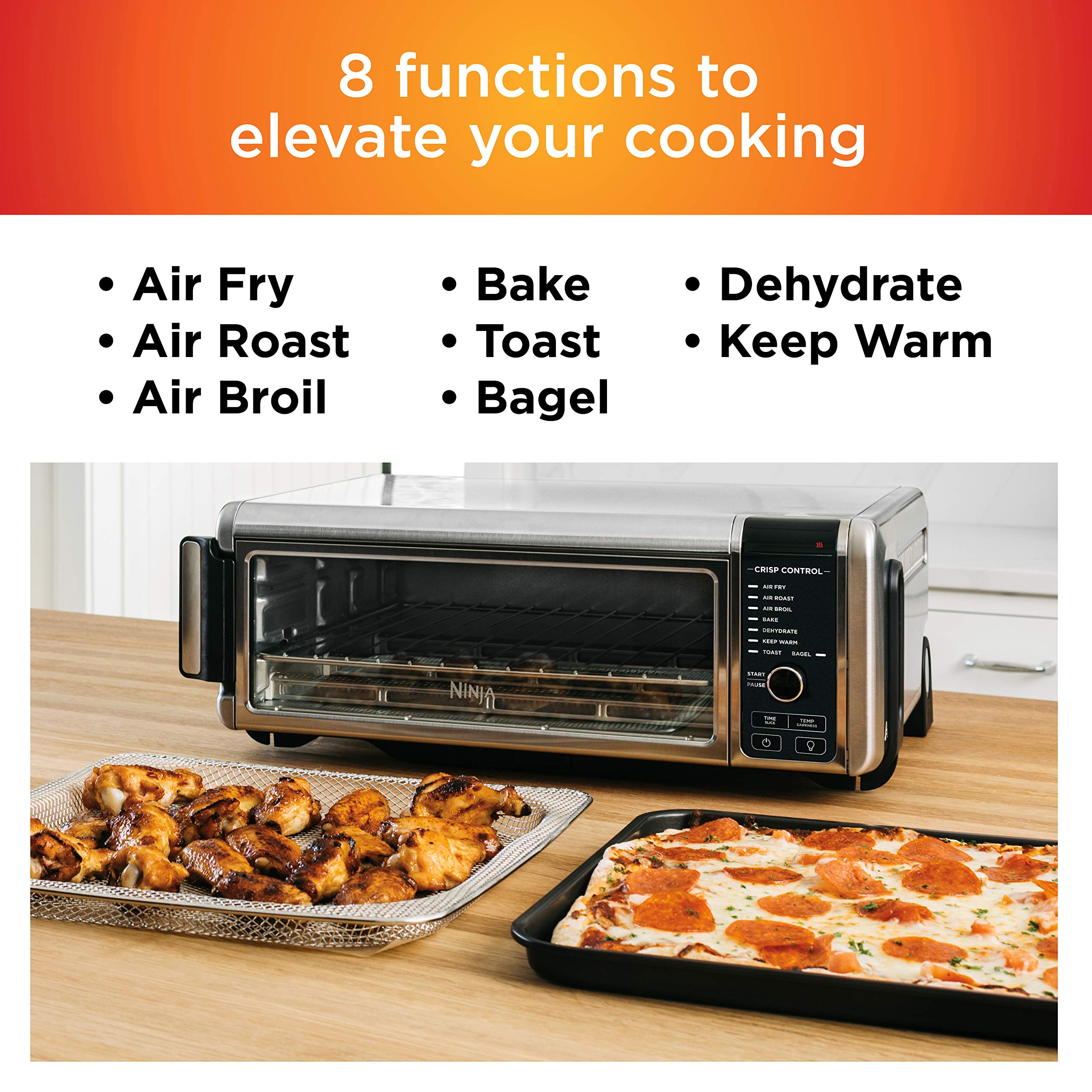 Foto 4 pulgar | Horno De Sobremesa Air Fry Ninja Sp101 8 En 1 Plateado - Venta Internacional.
