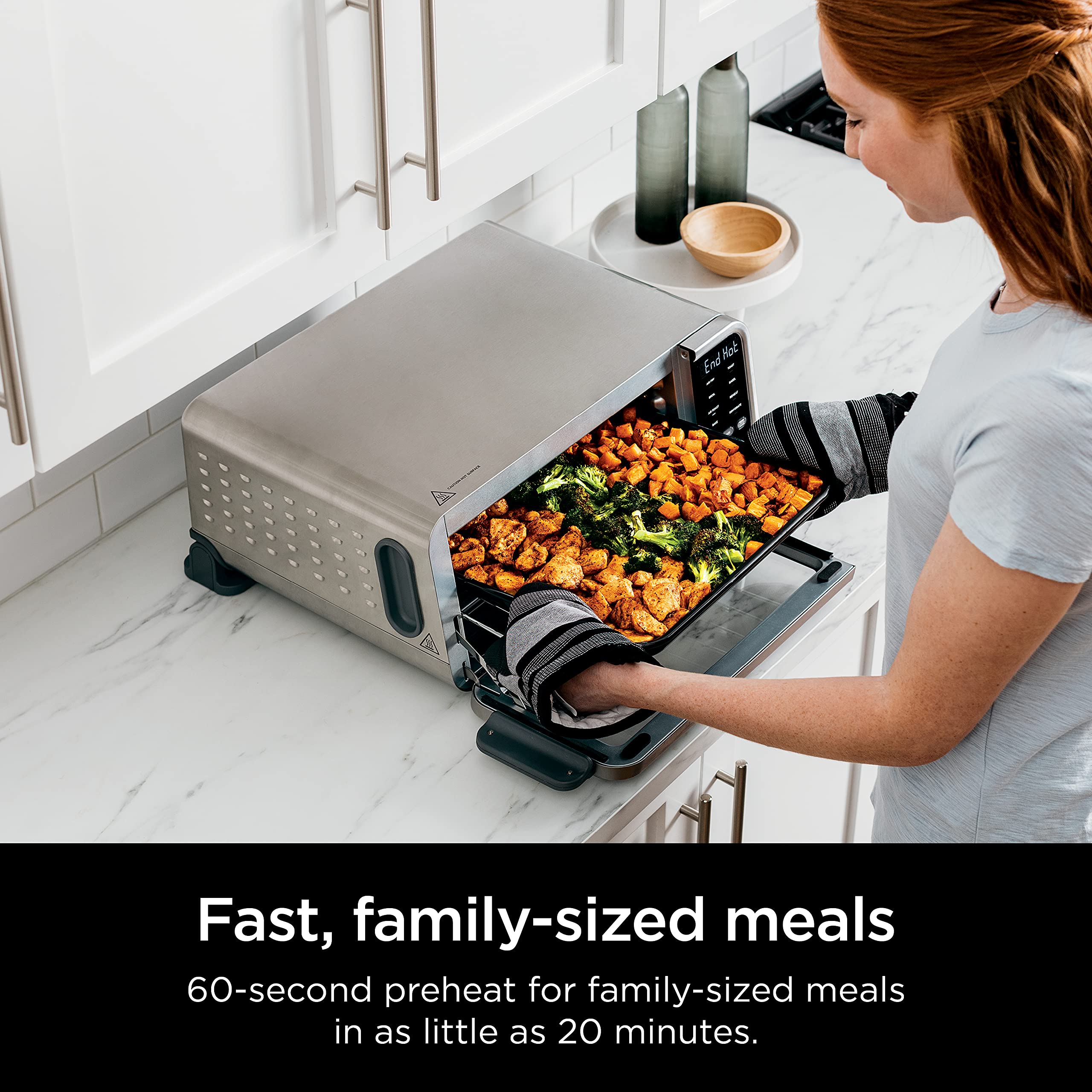 Foto 3 | Horno Air Fryer Ninja Sp201 Digital 8 En 1  Capacidad Xl  Plateado - Venta Internacional.