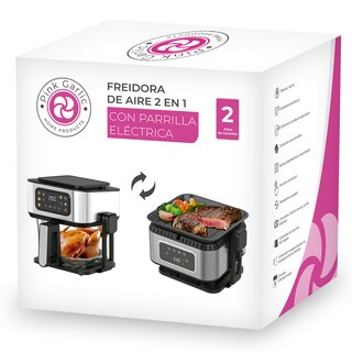 Foto 7 | Freidora De Aire 2 En 1 Con Parrilla Eléctrica Pink Garlic