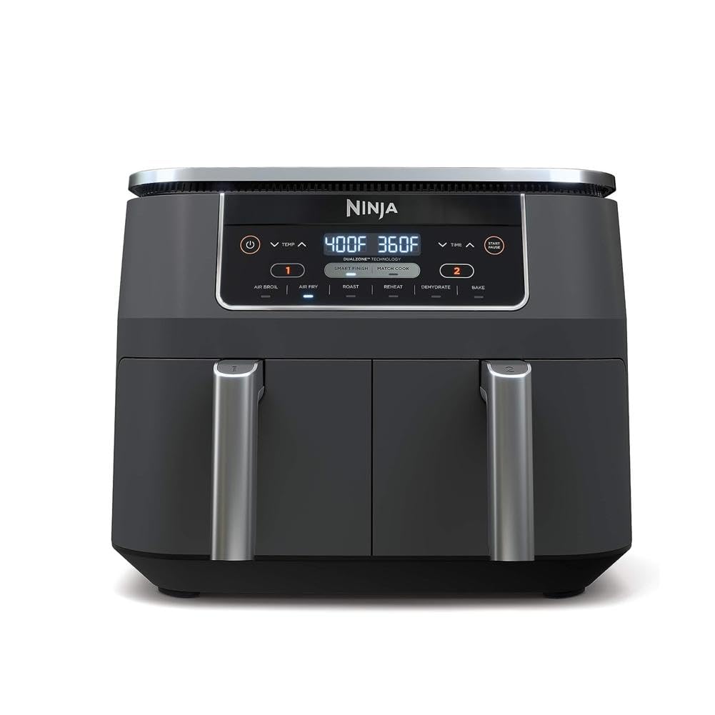 Foto 2 pulgar | Air Fryer Ninja Dz201 Foodi  8 Cuartos De Galón  6 En 1  Dualzone  Gris - Venta Internacional.