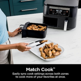 Foto 4 | Air Fryer Ninja Dz090 Foodi 6 Cuartos De Galón 5 En 1 Dualzone Negra - Venta Internacional.