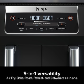 Foto 6 | Air Fryer Ninja Dz090 Foodi 6 Cuartos De Galón 5 En 1 Dualzone Negra - Venta Internacional.