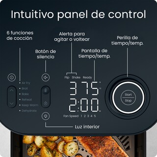 Foto 3 | Chefman - Crispinator – Freidora De Aire 8 Quarts Color Negro