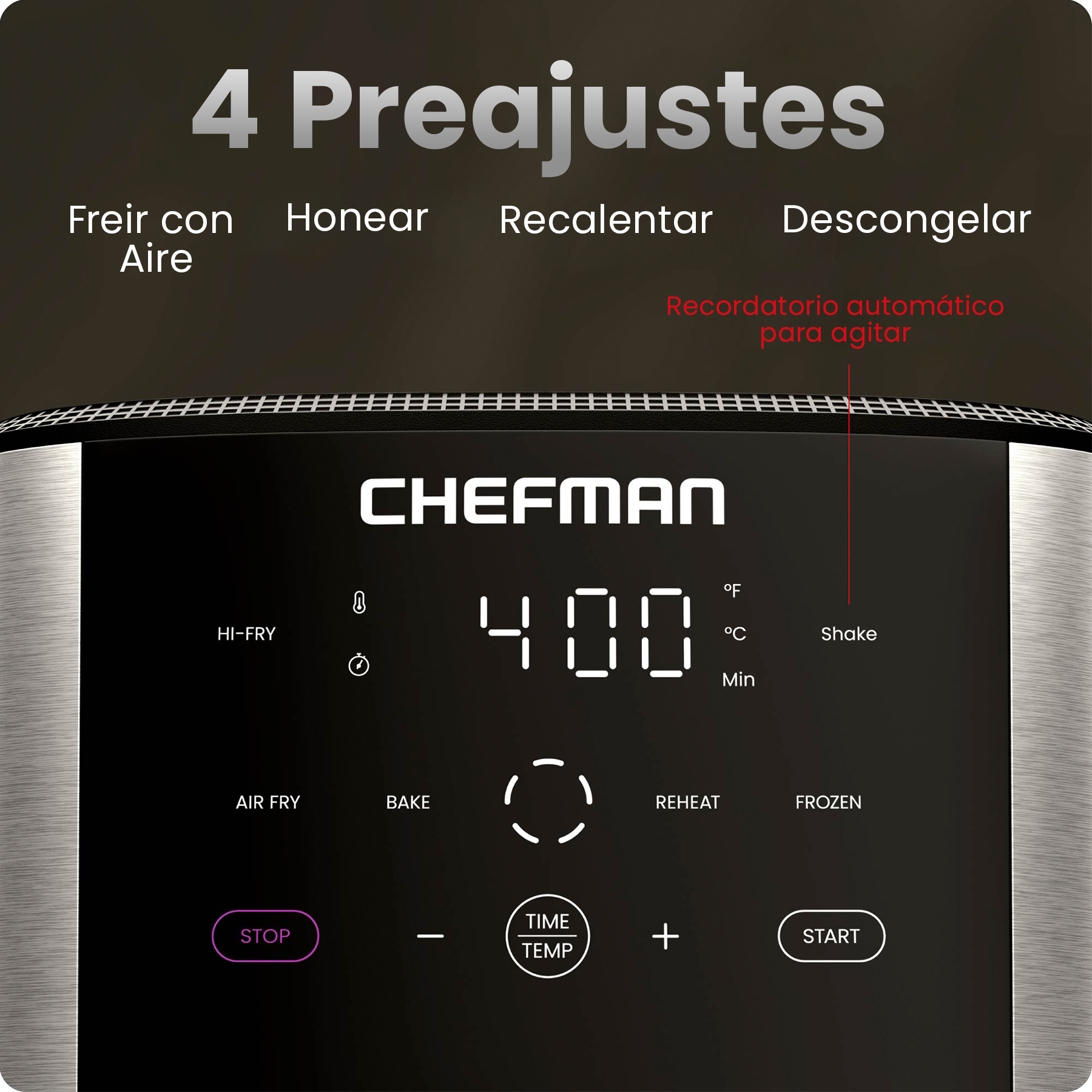 Foto 5 pulgar | Chefman - Turbofry – Freidora De Aire Digital 6 Quarts | Pantalla Táctil