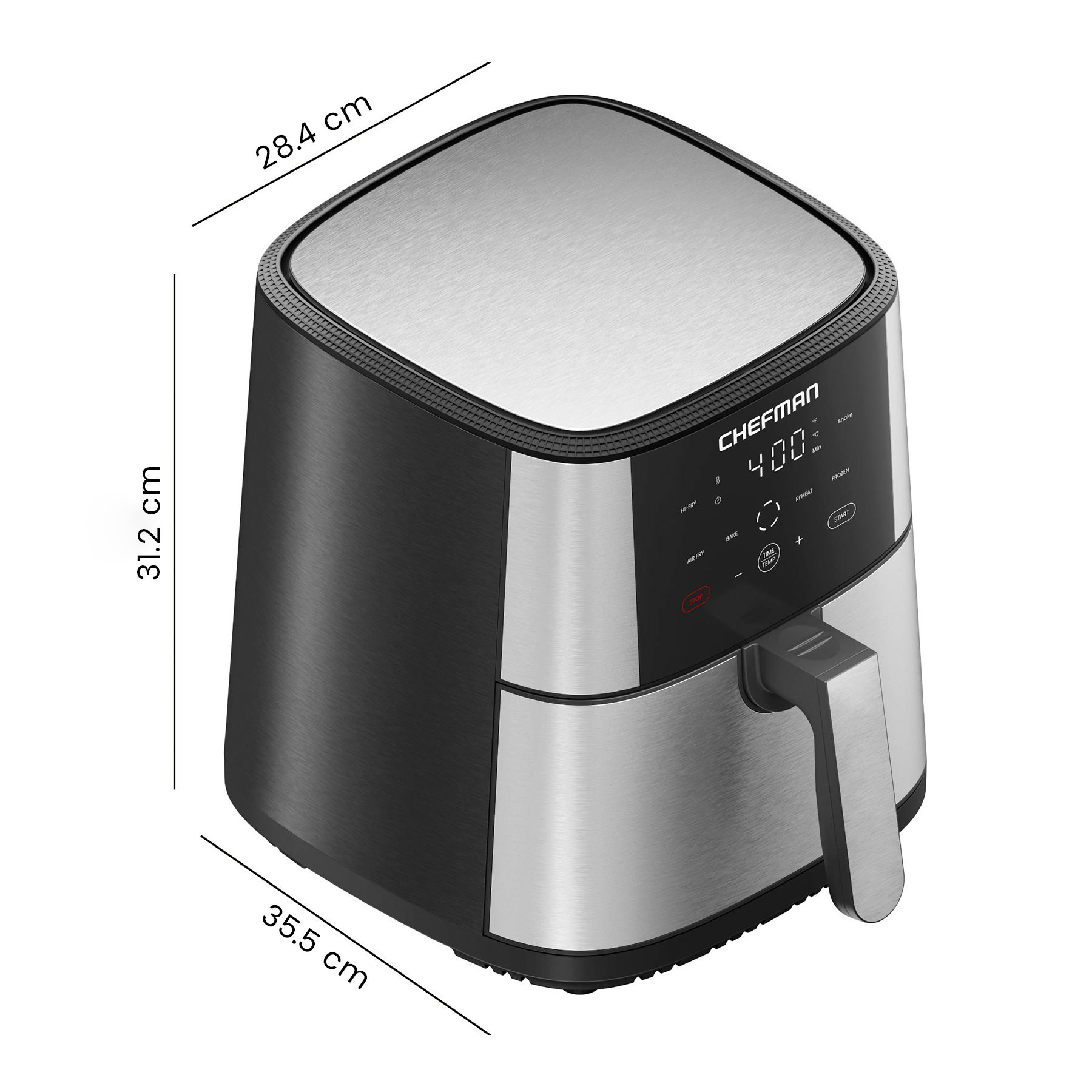 Foto 7 | Chefman - Turbofry – Freidora De Aire Digital 6 Quarts | Pantalla Táctil