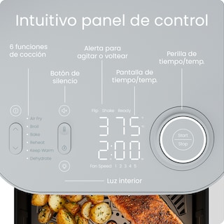Foto 3 | Chefman - Crispinator – Freidora De Aire 8 Quarts Color Claro
