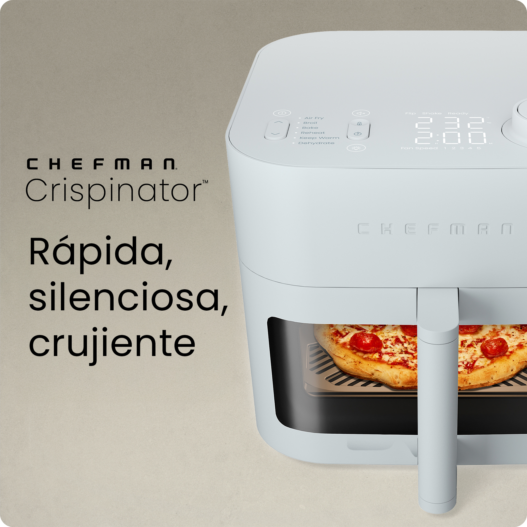 Foto 4 | Chefman - Crispinator – Freidora De Aire 8 Quarts Color Claro