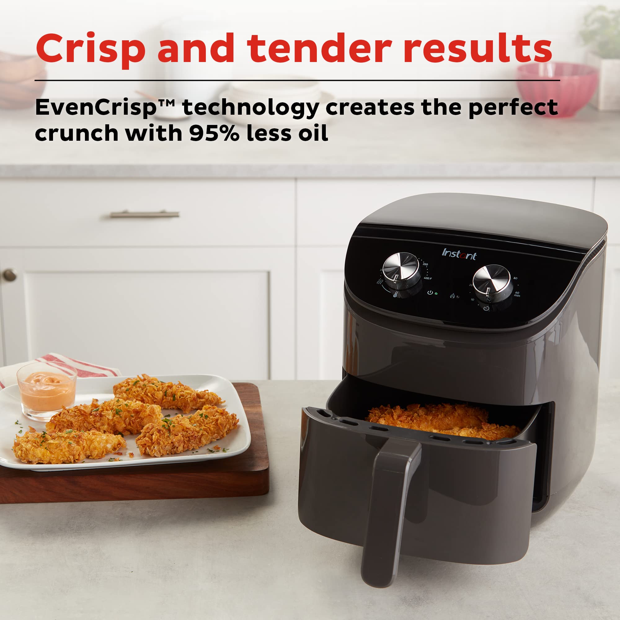 Foto 5 pulgar | Air Fryer Instant Pot Essentials De 4 Cuartos De Galón Con Color Negro Evencrisp - Venta Internacional.