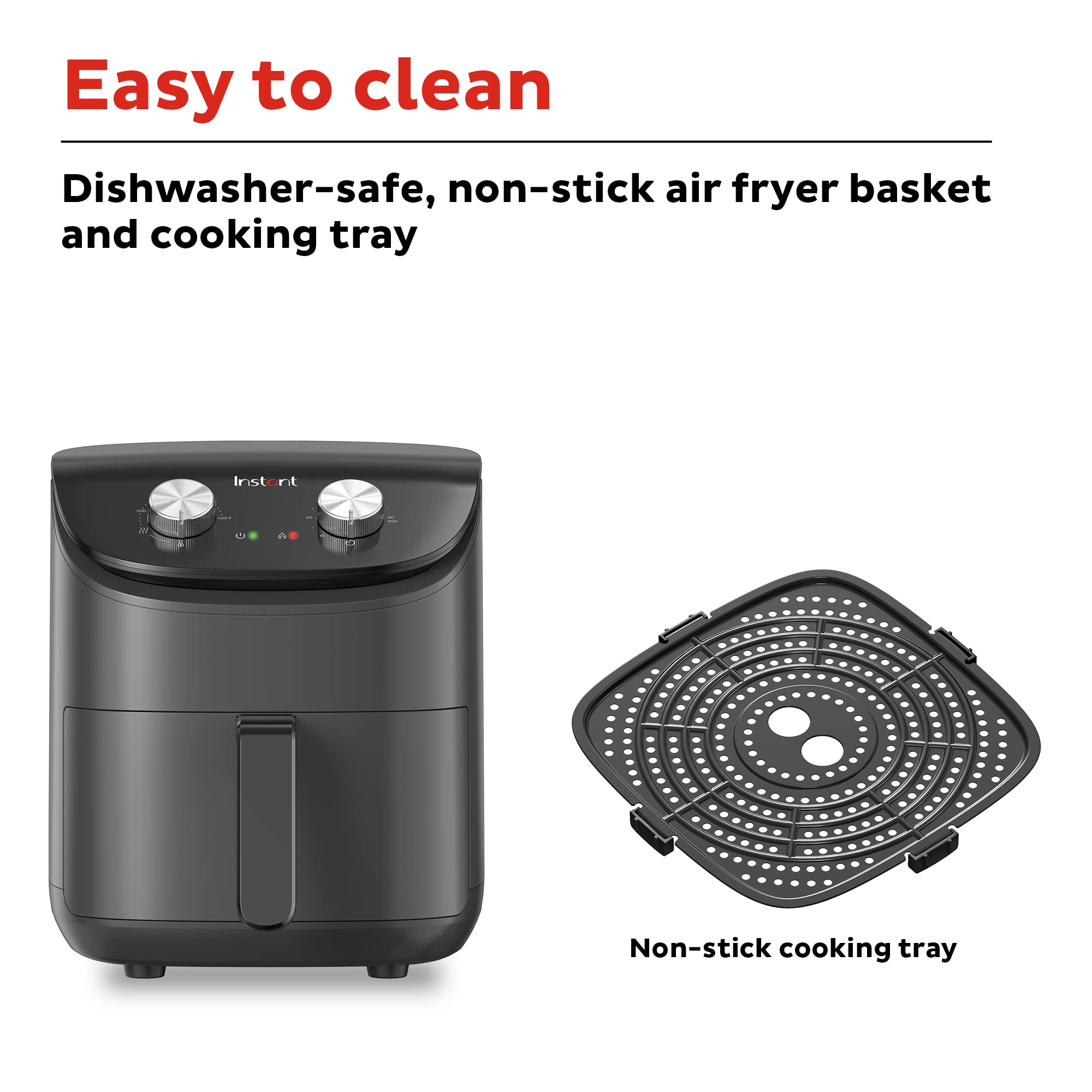 Foto 6 pulgar | Air Fryer Instant Pot Essentials De 4 Cuartos De Galón Con Color Negro Evencrisp - Venta Internacional.