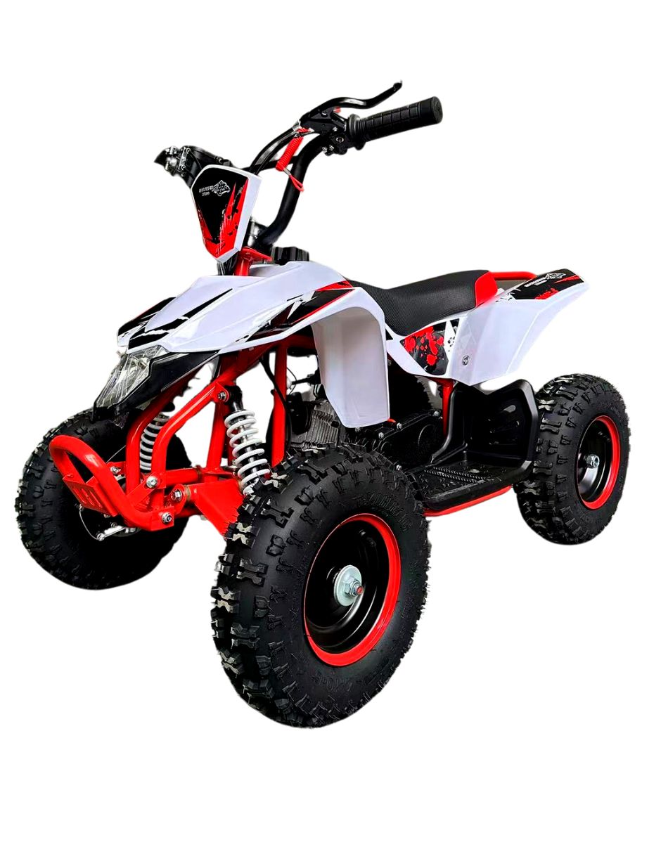 Minimoto Cuatrimoto Atv05 Color Rojo Con Blanco Motor 49cc Off Road Shahoma