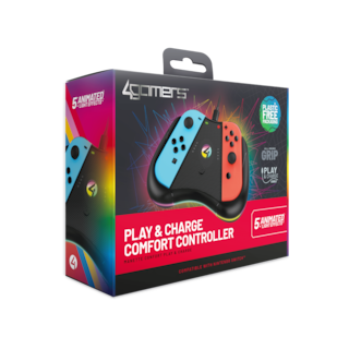 Foto 3 | Control Carga Y Juega 4gamers Con Luz Led Para Nintendo Switch Joy-con - Carga Usb-c - Iluminación Rgb Con 5 Efe