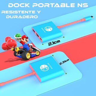 Foto 5 | Adaptador Hub De 3 Puertos Usb+hdmi+tipo C Para Consola Ns