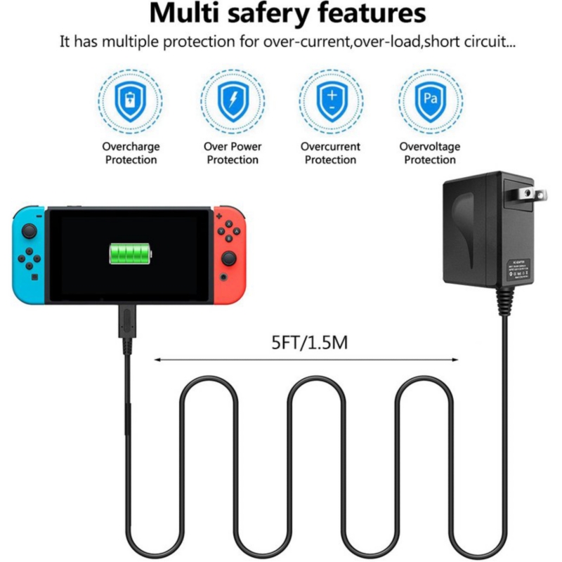 Foto 2 pulgar | Cargador De Consola Nintendo Switch 100-240 V, Edición Actualizada - Venta Internacional.