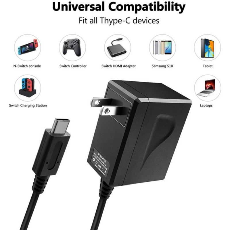 Foto 4 pulgar | Cargador De Consola Nintendo Switch 100-240 V, Edición Actualizada - Venta Internacional.