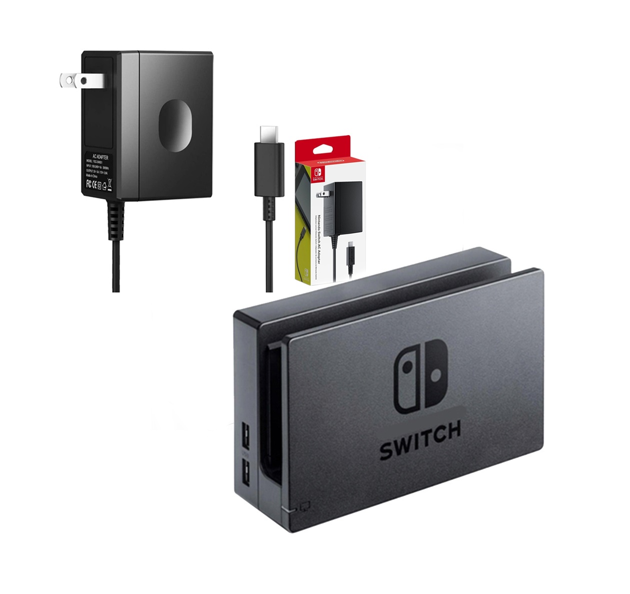 Base Y Cable De Carga Nintendo Switch