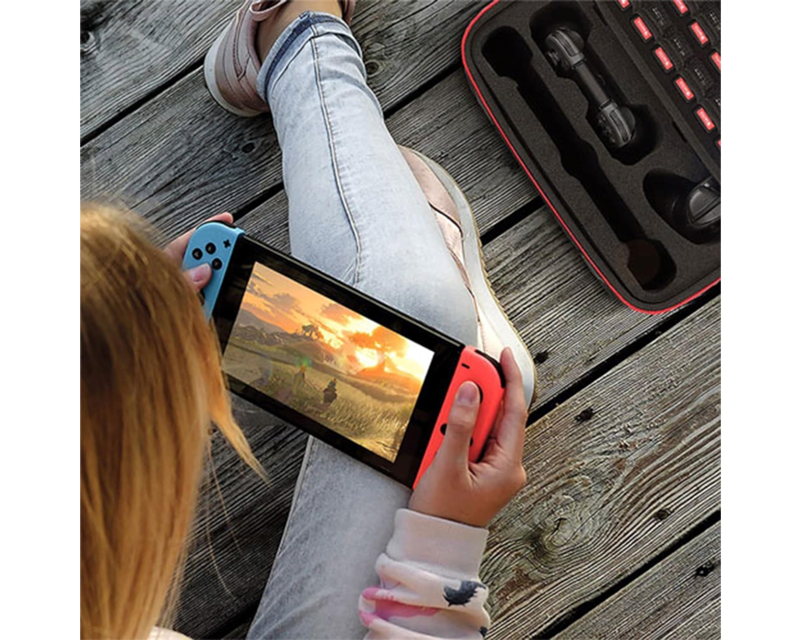 Foto 8 pulgar | Estuche Nintendo Switch Bluelander ELLE-4049 color Negro