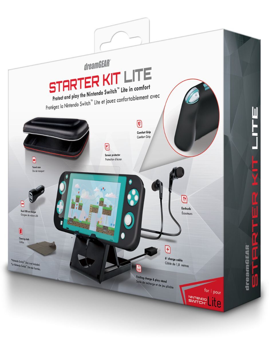 Foto 4 pulgar | Switch Lite Starter Kit Dreamgear Negro