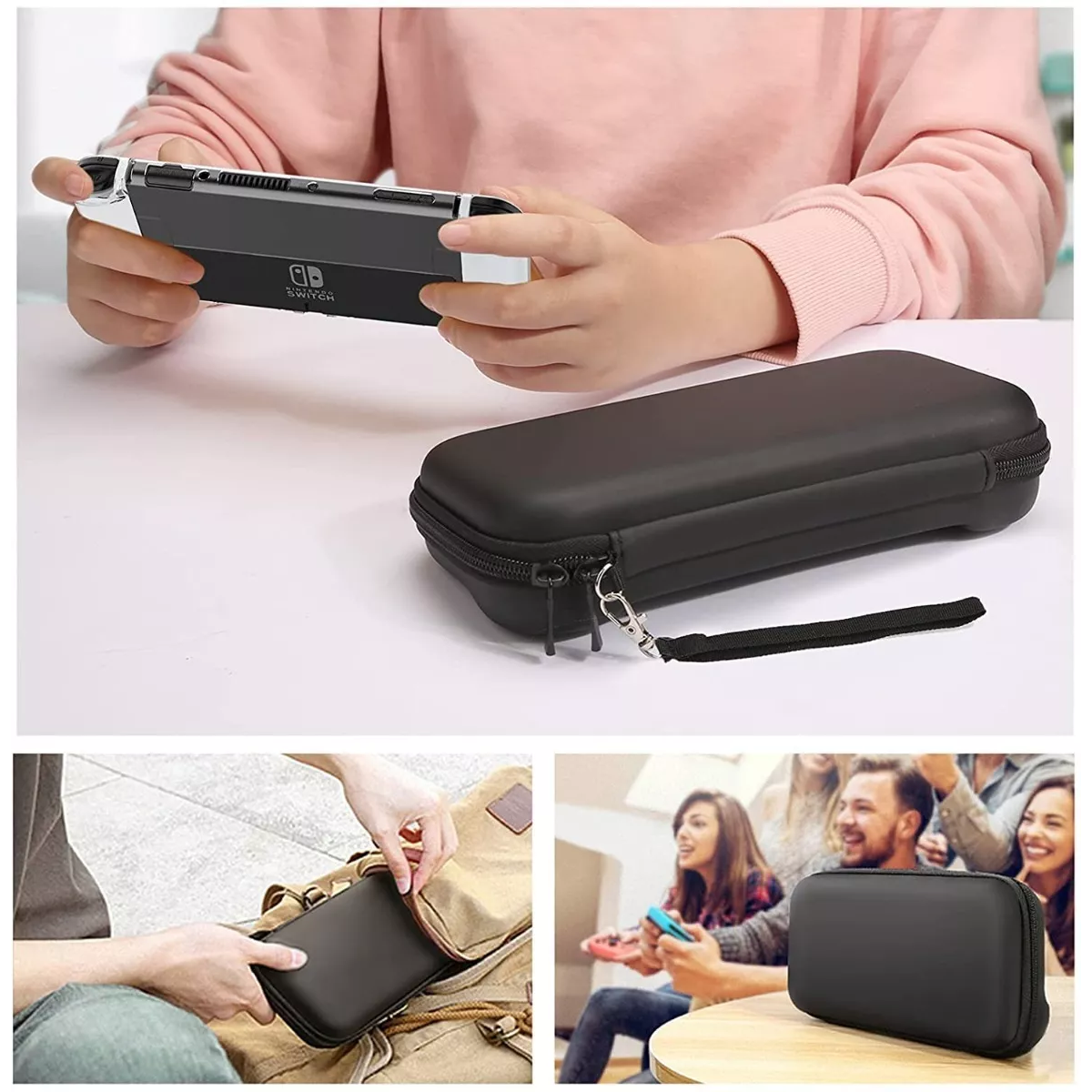 Foto 4 pulgar | Kit de Estuche con Accesorios 24 en 1 para Nintendo Switch Oled Eo Safe Imports ESI-11245 Negro