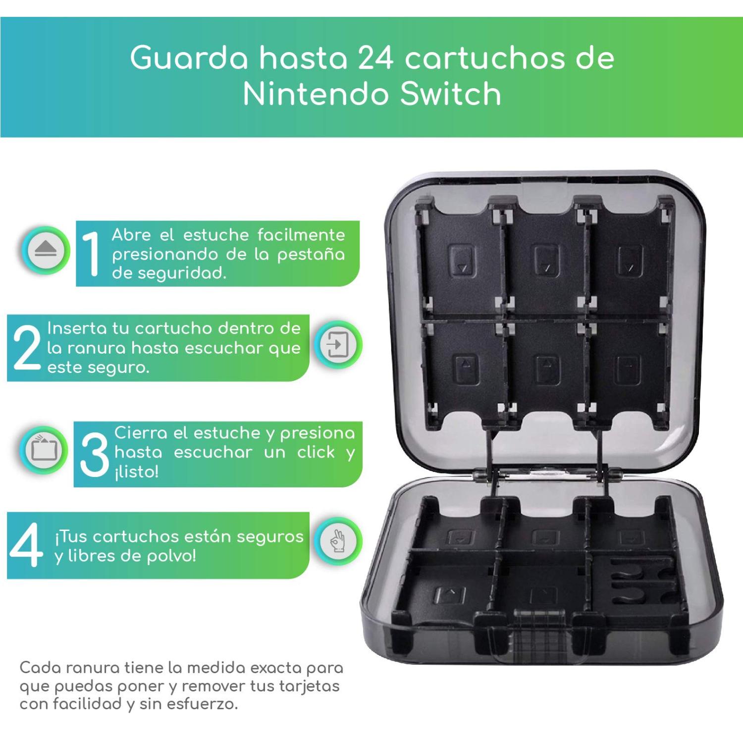 Foto 5 pulgar | Estuche Porta Cartuchos para 24 Juegos Nintendo Switch