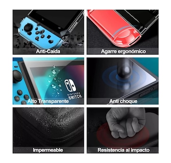 Foto 4 | Funda para Nintendo Switch Belug OLED con Estuche y Accesorios