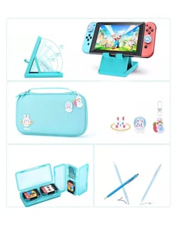 Foto 2 | Funda para Nintendo Switch Azul con Accesorios