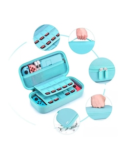 Foto 4 | Funda para Nintendo Switch Azul con Accesorios