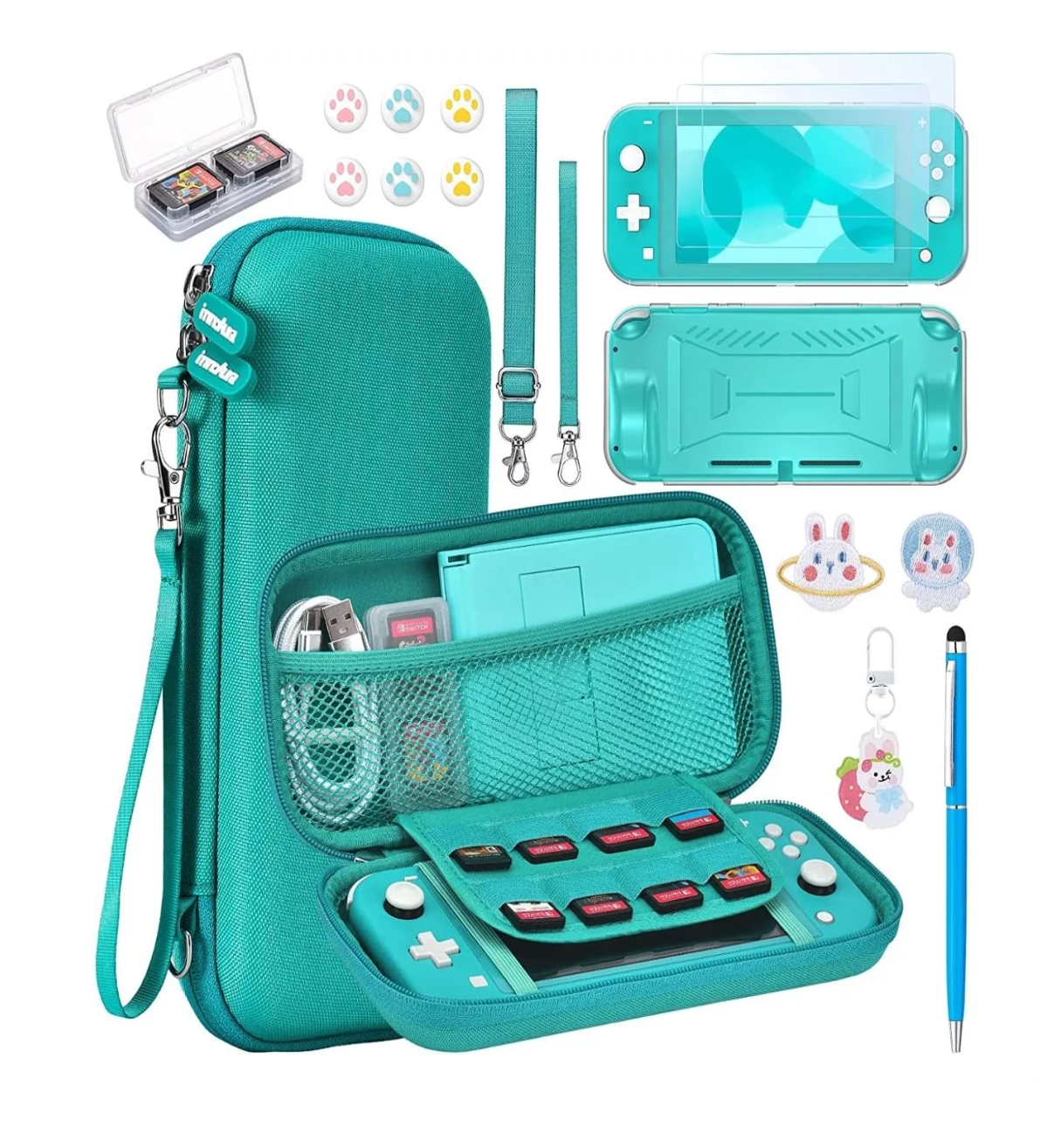 Foto 2 | Kit De Accesorios Para Nintendo Switch Lite 15 En 1 Verde