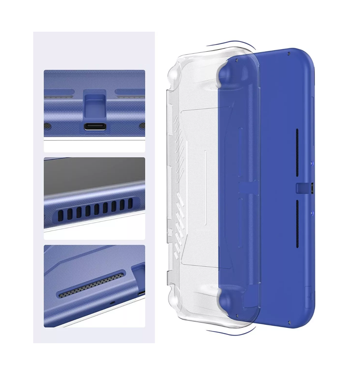 Foto 5 pulgar | Kit Accesorios con Estuche para Switch Lite 15 en 1 Belug Azul Marino