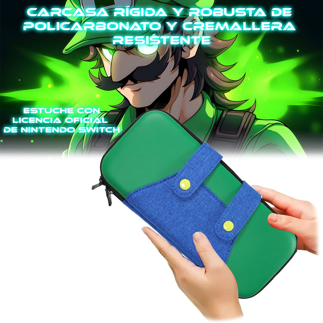 Foto 5 pulgar | Funda de Transporte para Nintendo Switch Store Cline Diseño Luigi