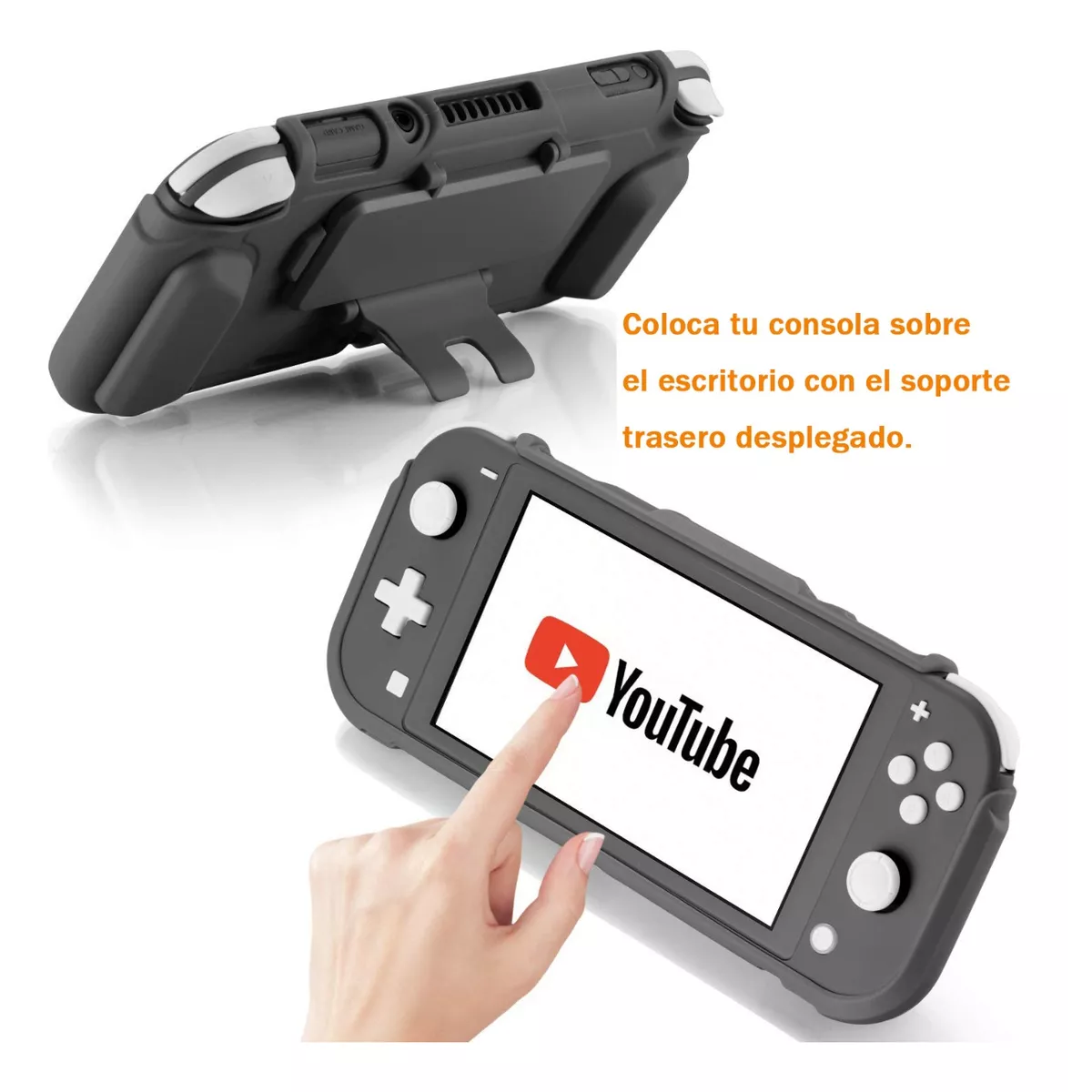 Foto 4 pulgar | Funda Protectora Con Soporte Para Nintendo Switch Lite -d Eo Safe Imports Esi-14450 Negro