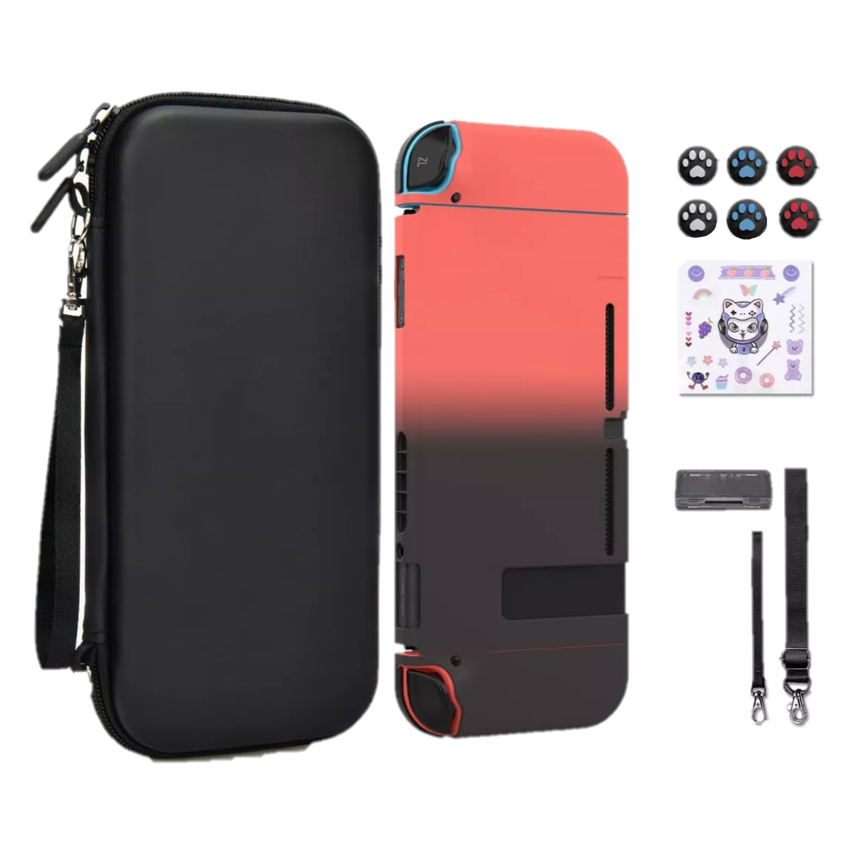 Foto 2 pulgar | Kit De Accesorios Para Nintendo Switch Funda 16pzs Eo Safe Imports Esi-14459 Multicolor