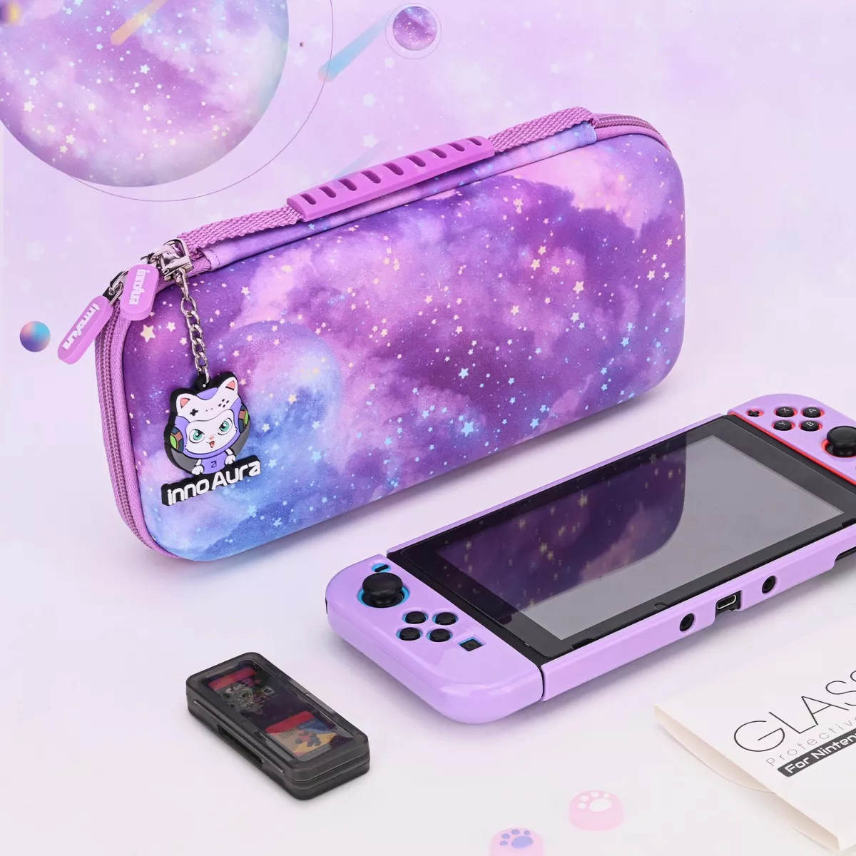 Foto 2 | Kit De Estuche Y Accesorios Para Nintendo Switch Funda Eo Safe Imports Esi-14436 Multicolor