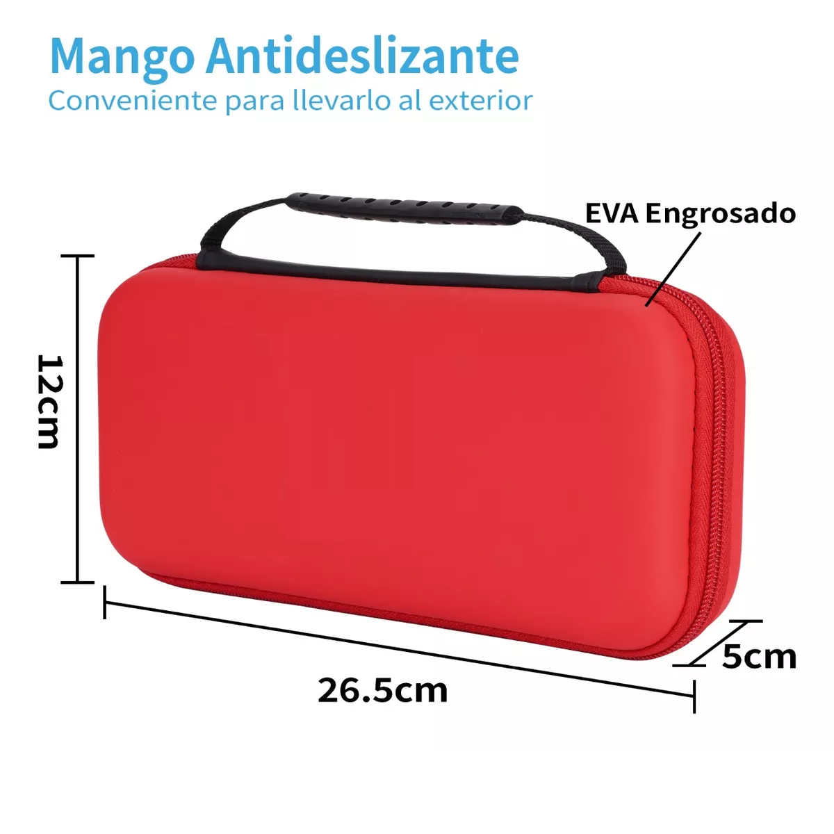 Foto 4 pulgar | Kit De 30 Accesorios Funda Para Nintendo Switch Oled Estuche Eo Safe Imports Esi-14433 Rojo