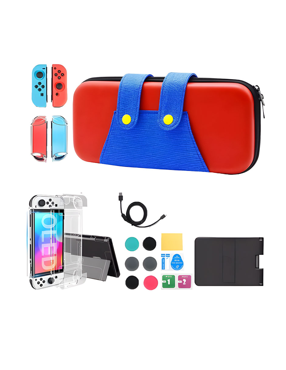 Foto 1 | Set de Accesorios para Nintendo Switch Oled Funda Estuche 20 piezas