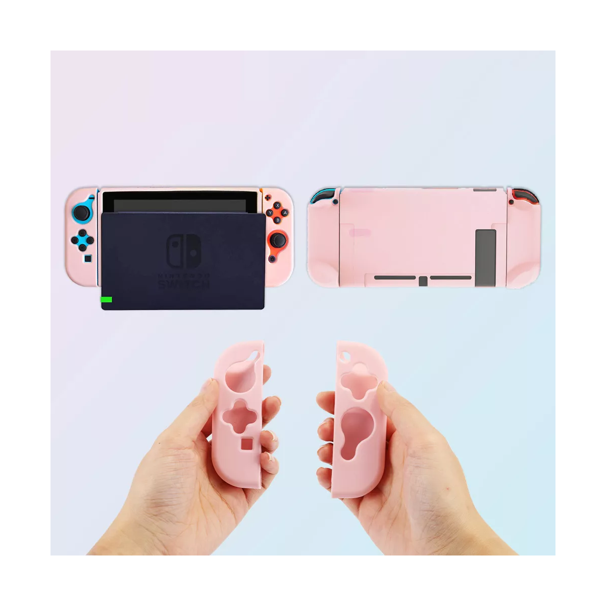 Foto 5 pulgar | Kit De Accesorios Con Funda Rosa Para Nintendo Switch 22pcs Eo Safe Imports Esi-16767 Rosa