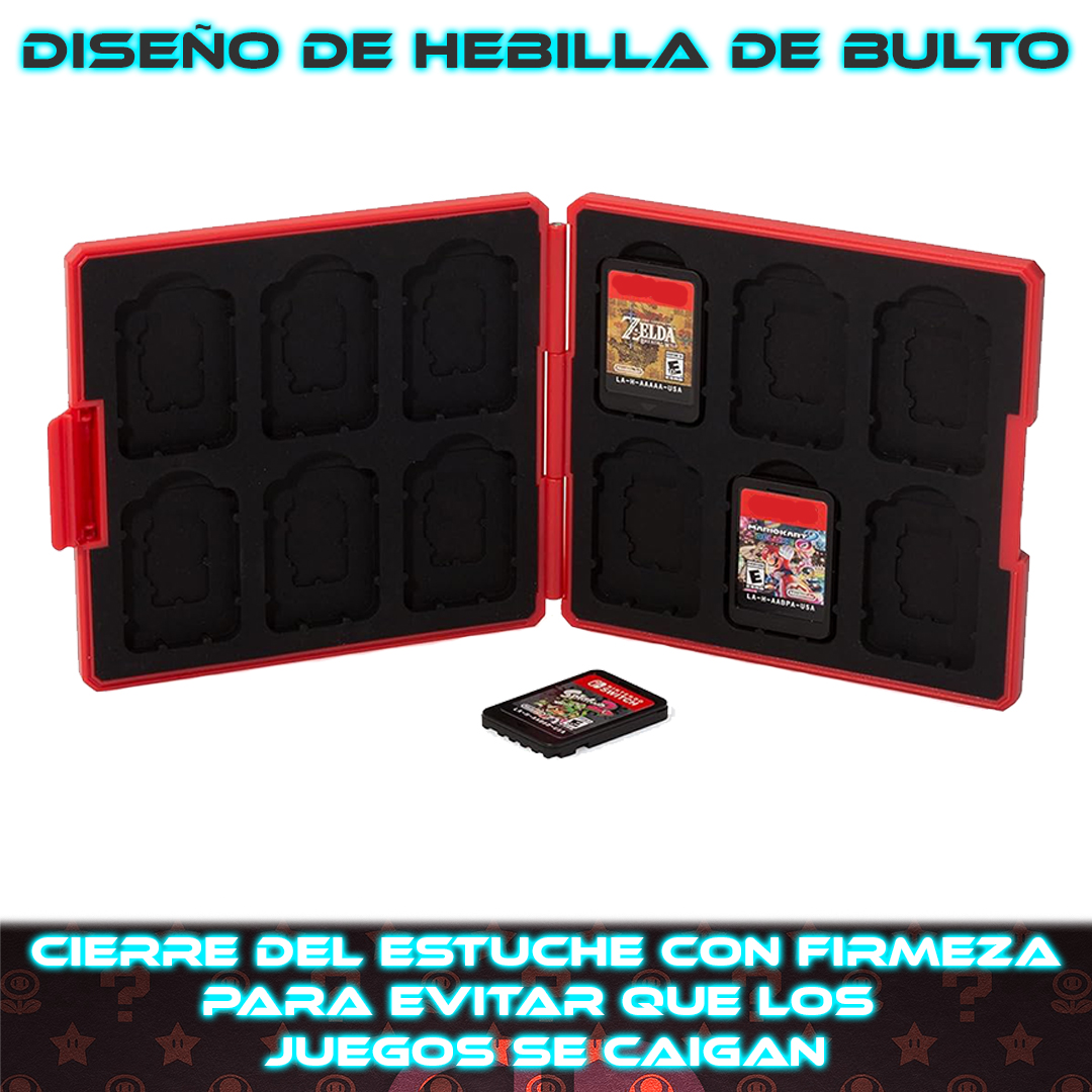 Foto 5 pulgar | Estuche Portajuegos Para N-switch Rojo